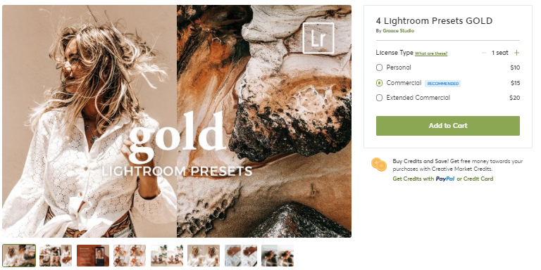 [Creativemarket] 4 Lightroom Presets GOLD (2020)_0.png